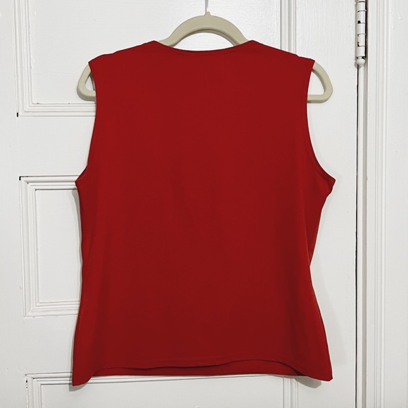 Kaliko Square-Neck Double-Layer Top in Burnt Orange - Picture 2 of 3